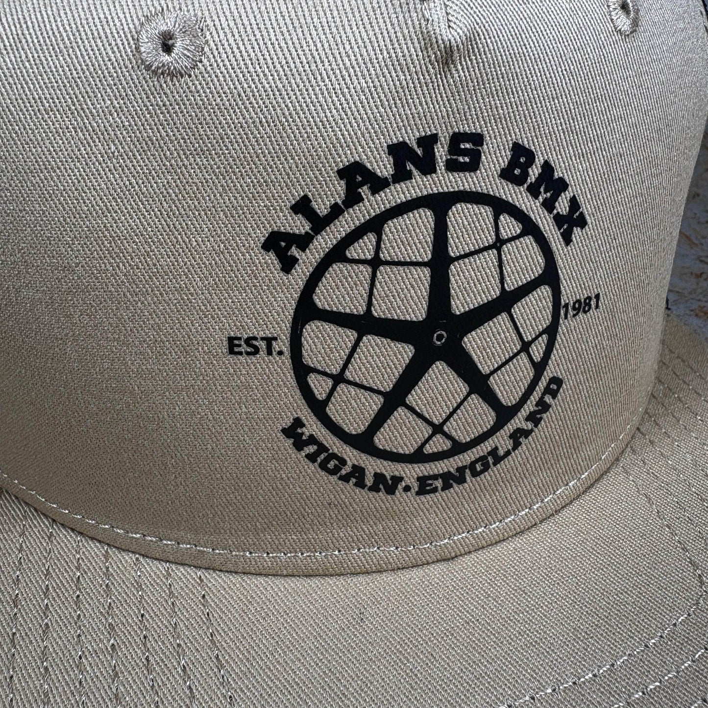 Alans BMX Clothing & Shoes Khaki / Black Alans BMX x AS Colour Motomag Trucker Cap Khaki / Black