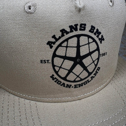 Alans BMX Clothing & Shoes Khaki / Black Alans BMX x AS Colour Motomag Trucker Cap Khaki / Black
