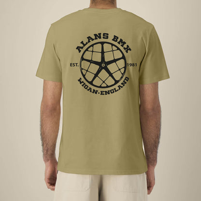 Alans BMX Clothing & Shoes Alans BMX x Stanley/Stella 45 Years Stripe T-shirt Faded Olive