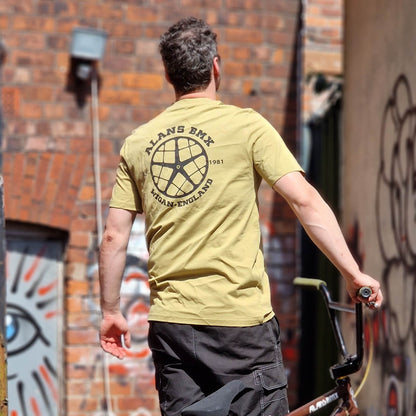 Alans BMX Clothing & Shoes Alans BMX x Stanley/Stella 45 Years Stripe T-shirt Faded Olive