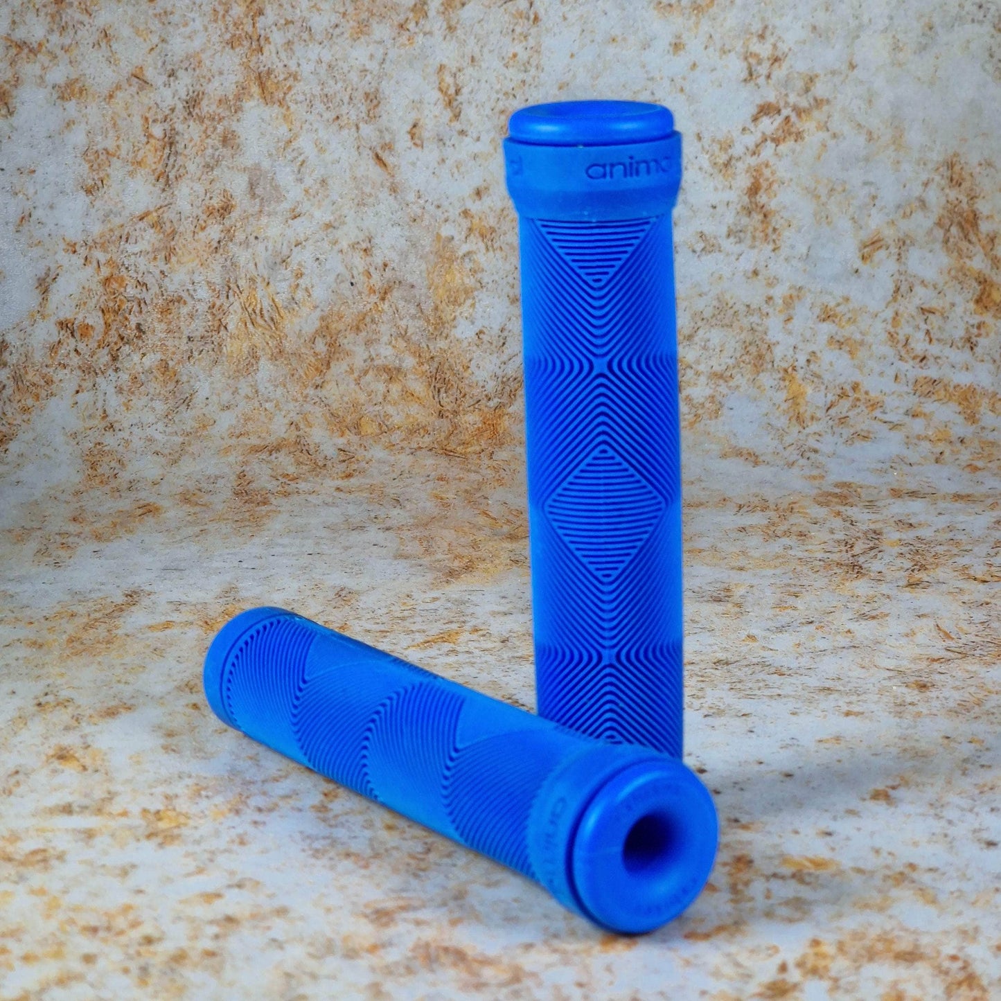 Animal Bikes BMX Parts Blue Animal Bikes Flangeless Edwin Grips