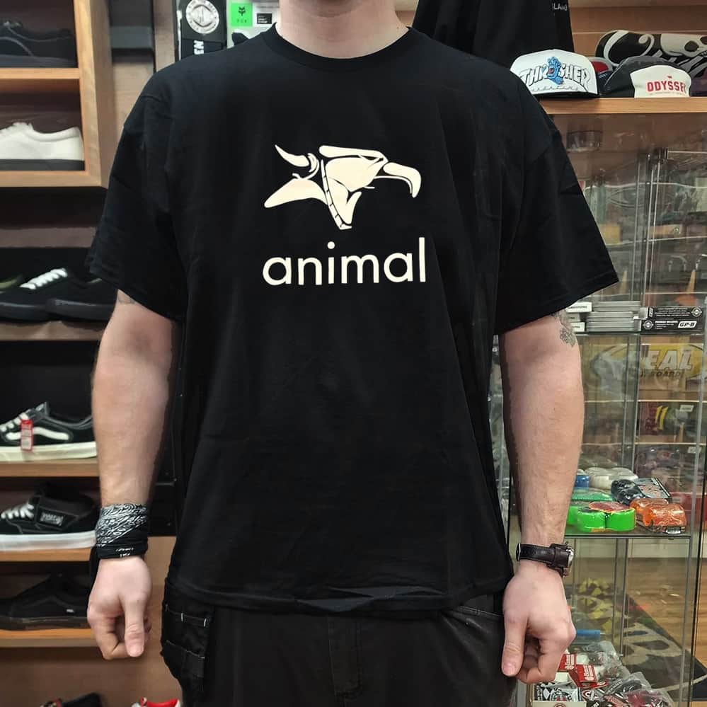 Animal Bikes Clothing & Shoes Animal Bikes Griffin Head T-Shirt Black