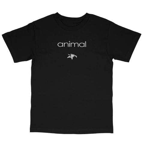 Animal Bikes Clothing & Shoes Animal Bikes Stitched Embroidered T-Shirt Black
