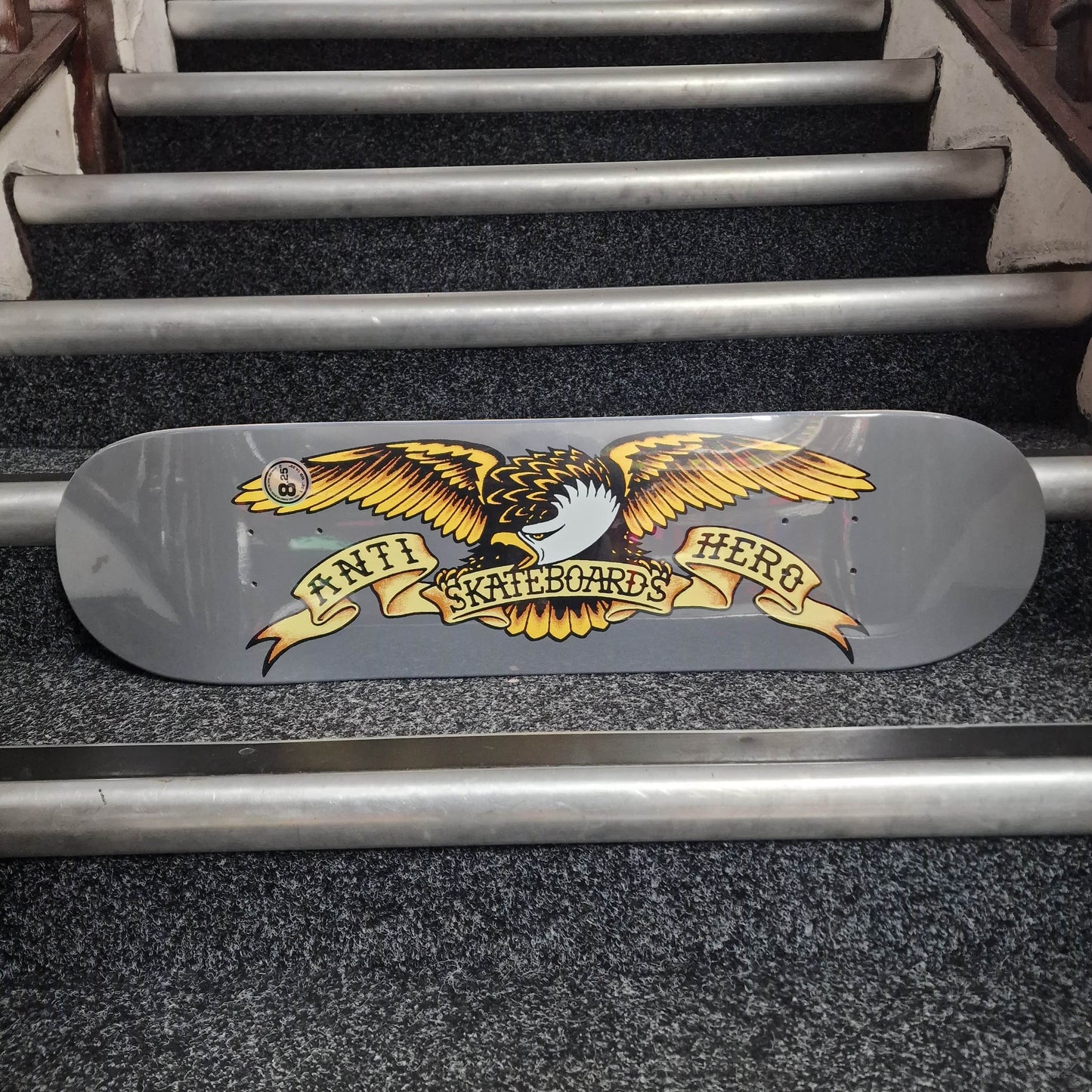 Anti Hero Skateboards 8.25 Anti Hero Classic Eagle Grey 8.25" Skateboard Deck