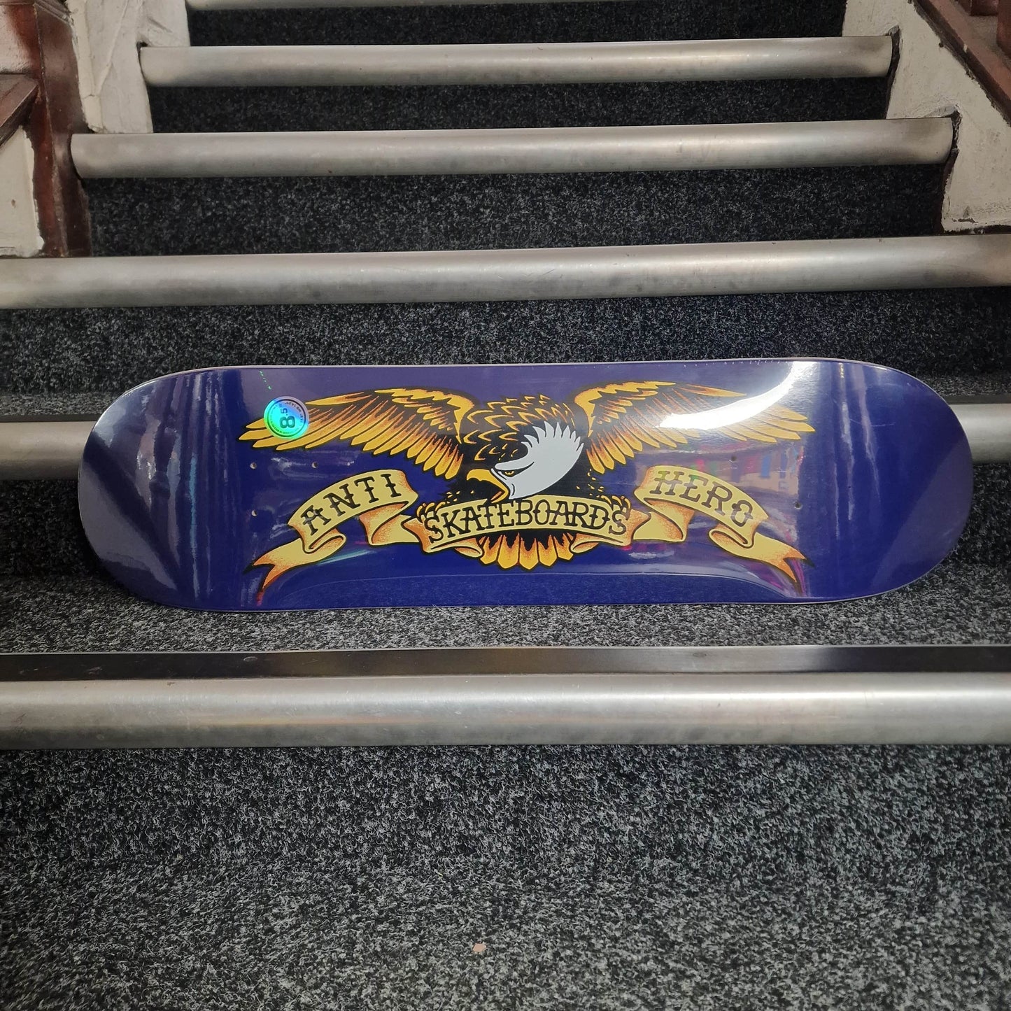 Anti Hero Skateboards 8.5 Anti Hero Classic Eagle Navy 8.5" Skateboard Deck