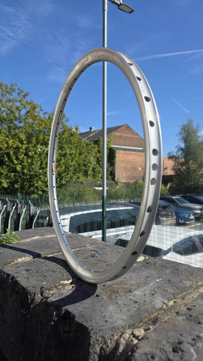 Araya BMX Racing Araya Aero ADX 7W Mini Race Rim for Sew-Up Tyres Silver