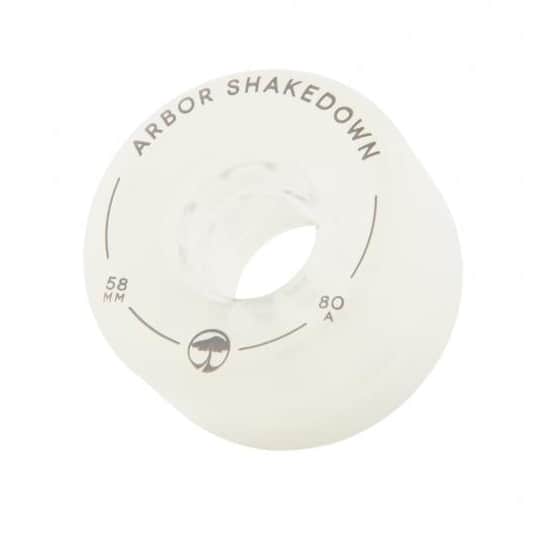 Arbor Skateboards Ghost White / 58mm Arbor Shakedown 80a Ghost White 58mm Skateboard Wheels