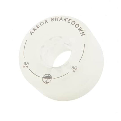Arbor Skateboards Ghost White / 58mm Arbor Shakedown 80a Ghost White 58mm Skateboard Wheels