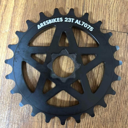 Ares BMX Parts Ares Spline Drive Solid Flatland Sprocket Black 23T