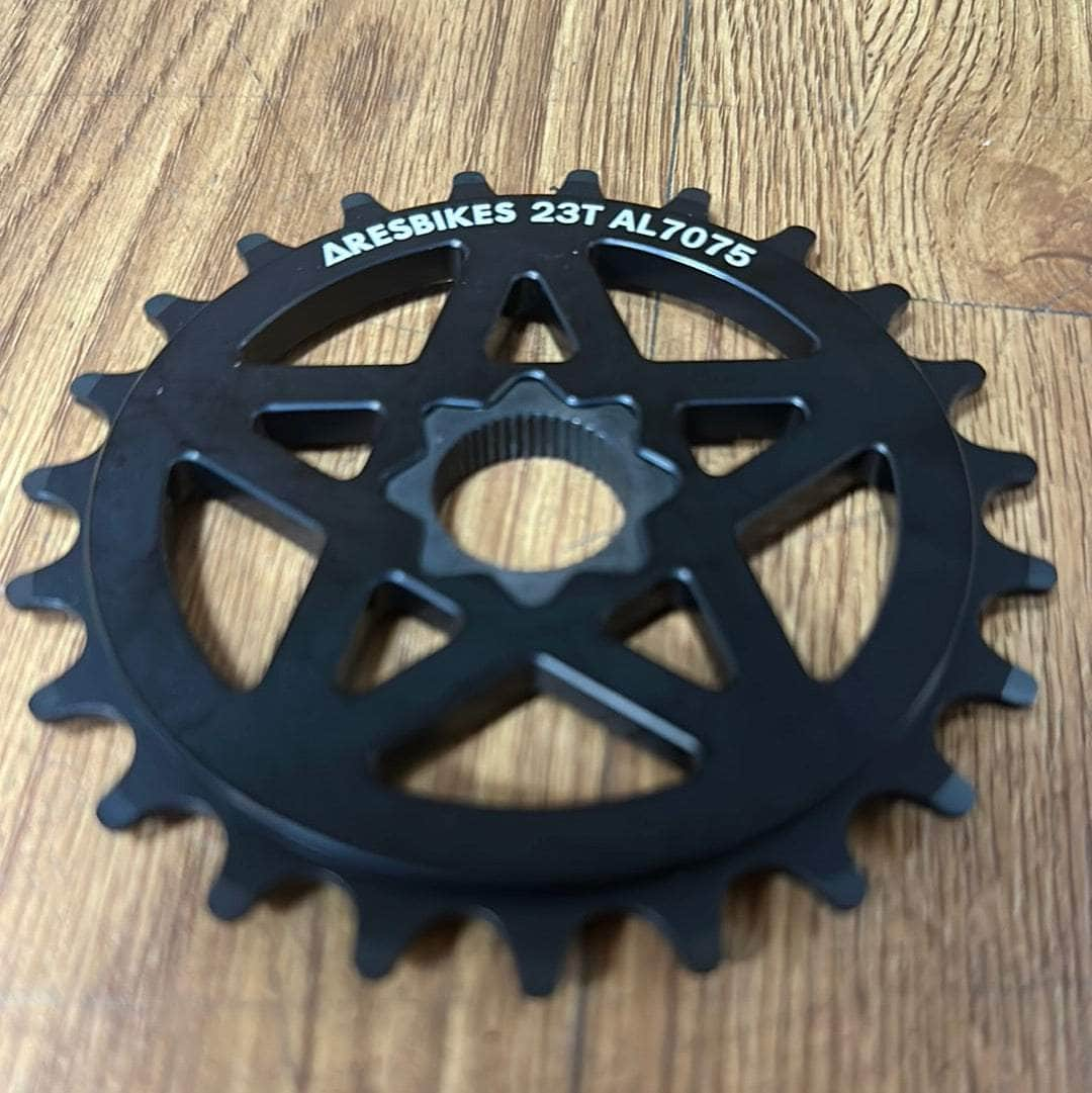 Ares BMX Parts Ares Spline Drive Solid Flatland Sprocket Black 23T