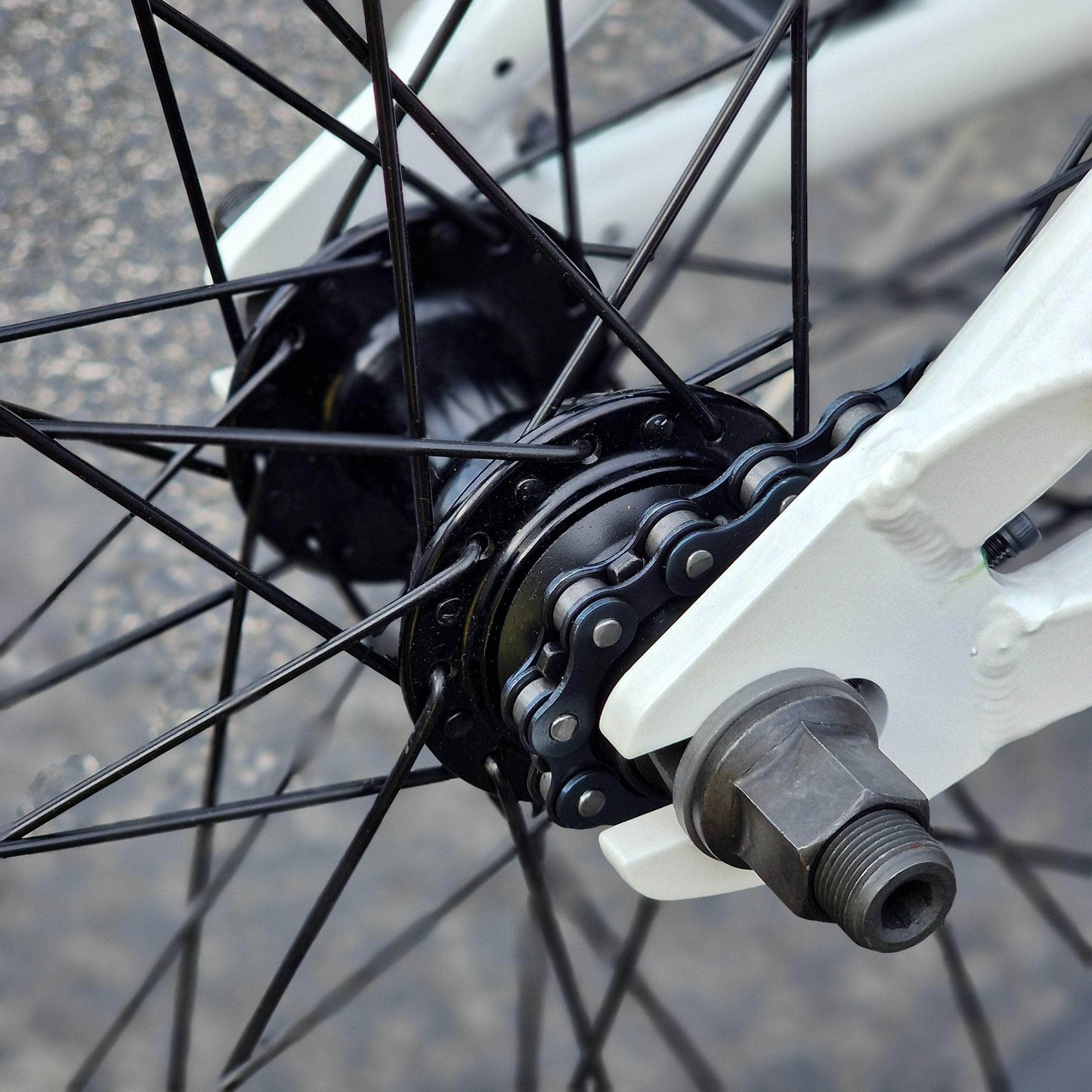 Autum Bikes BMX Flatland White Autum Bikes Razzia Custom Flatland Bike Pearl White