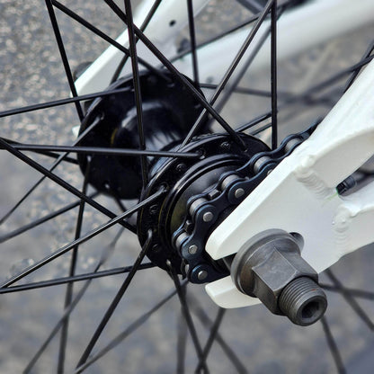 Autum Bikes BMX Flatland White Autum Bikes Razzia Custom Flatland Bike Pearl White