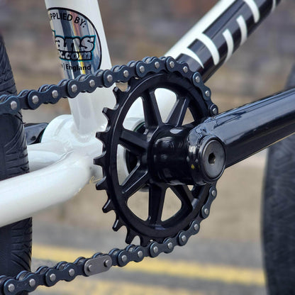 Autum Bikes BMX Flatland White Autum Bikes Razzia Custom Flatland Bike Pearl White