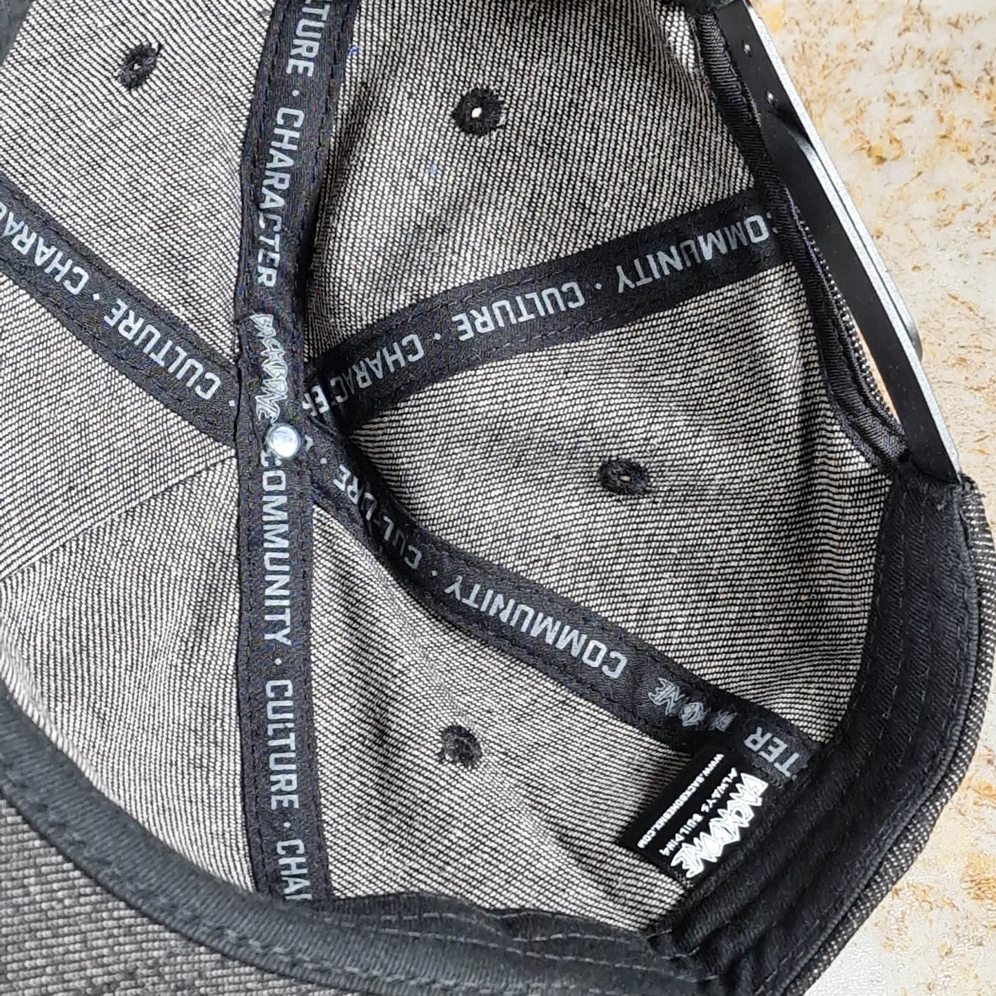 Backbone Clothing & Shoes One Size / Black Backbone Always Building Cap Black Denim