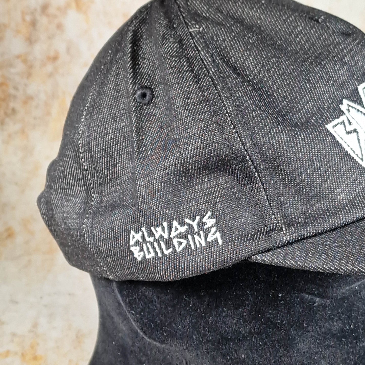 Backbone Clothing & Shoes One Size / Black Backbone Always Building Cap Black Denim