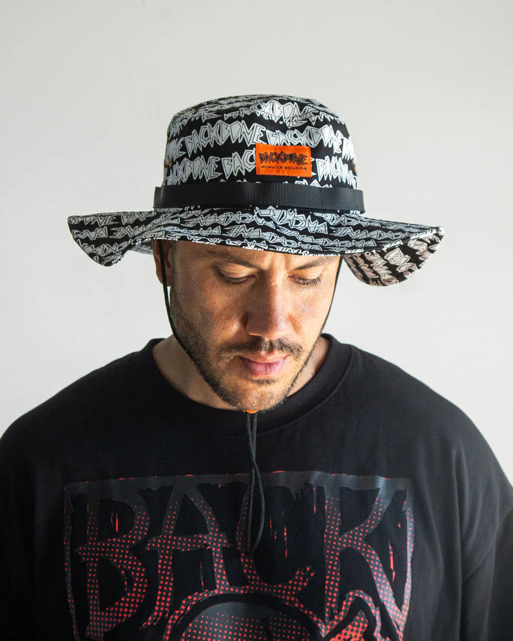 Backbone Clothing & Shoes One Size Backbone AO Boonie Hat Black / White
