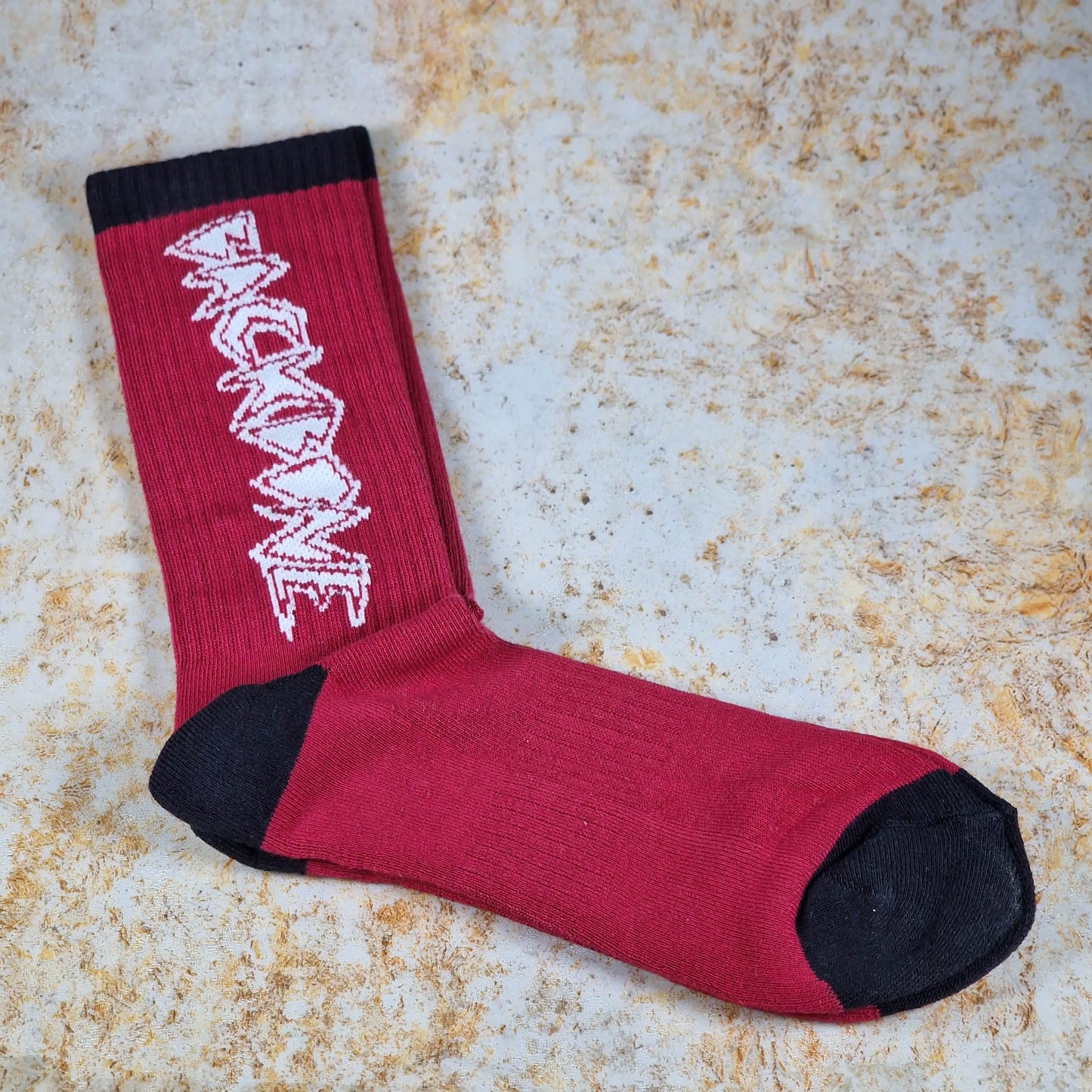Backbone Clothing & Shoes UK 6 - 12 / Maroon Backbone Crew Socks