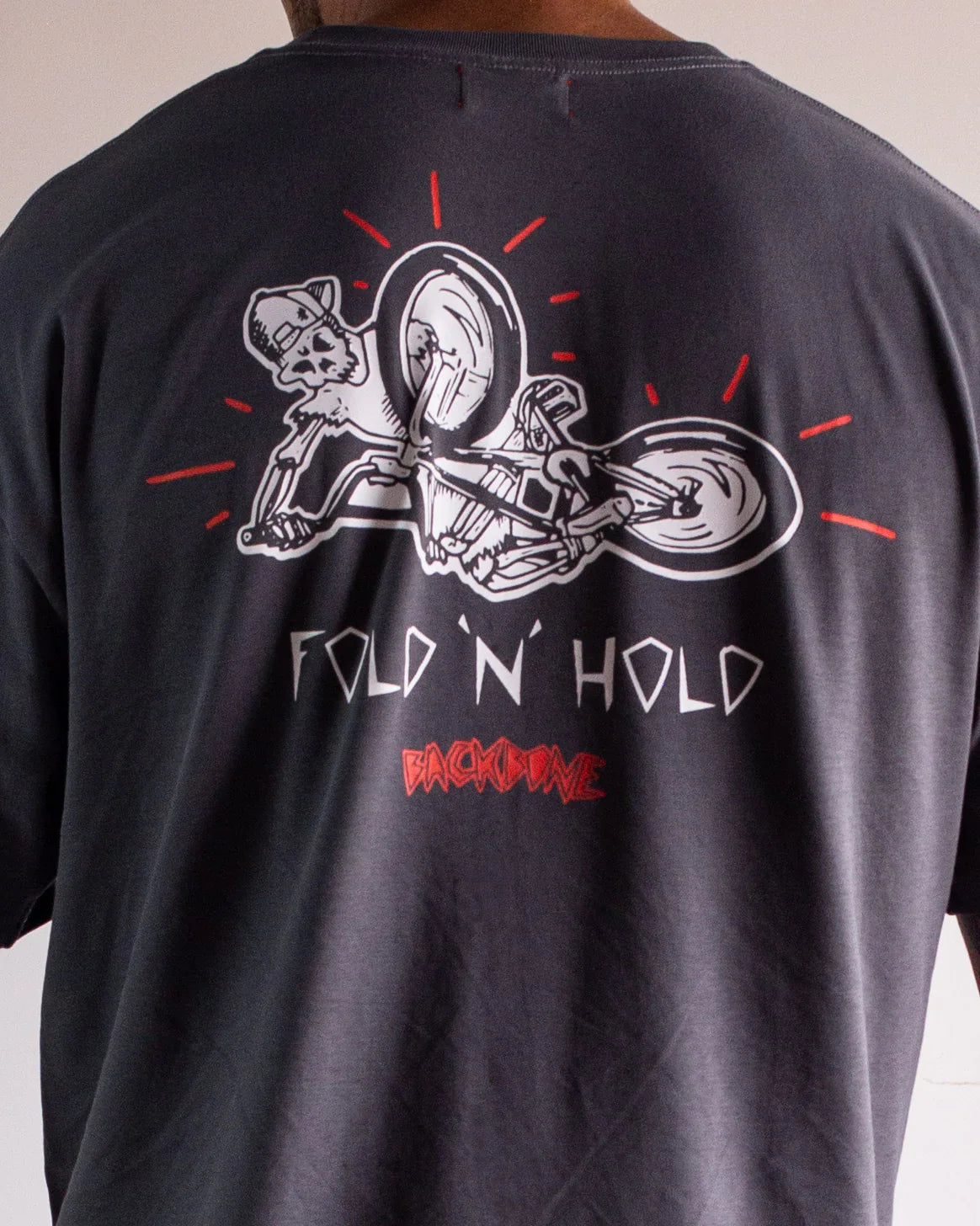 Backbone Clothing & Shoes Backbone Fold N Hold T-shirt Dark Grey