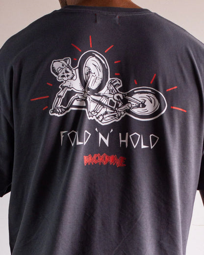 Backbone Clothing & Shoes Backbone Fold N Hold T-shirt Dark Grey