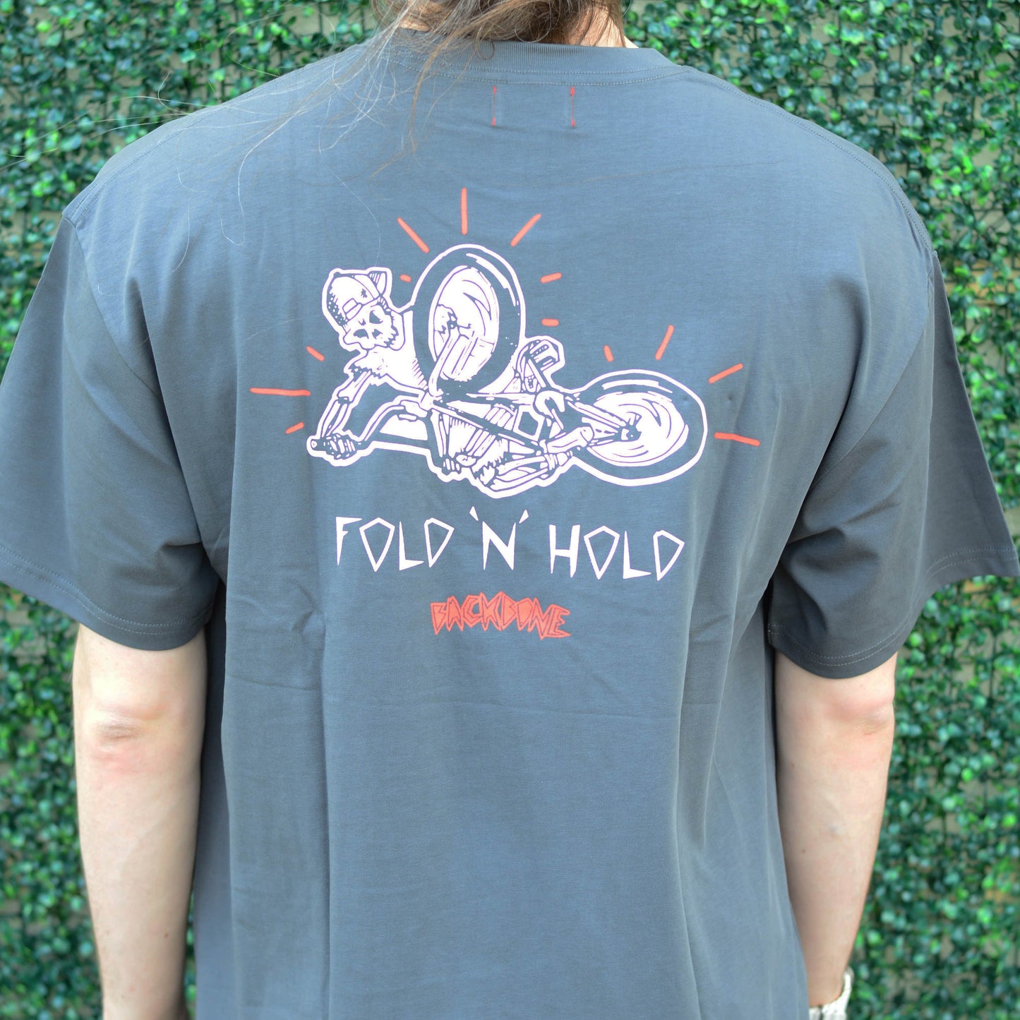 Backbone Clothing & Shoes Backbone Fold N Hold T-shirt Dark Grey