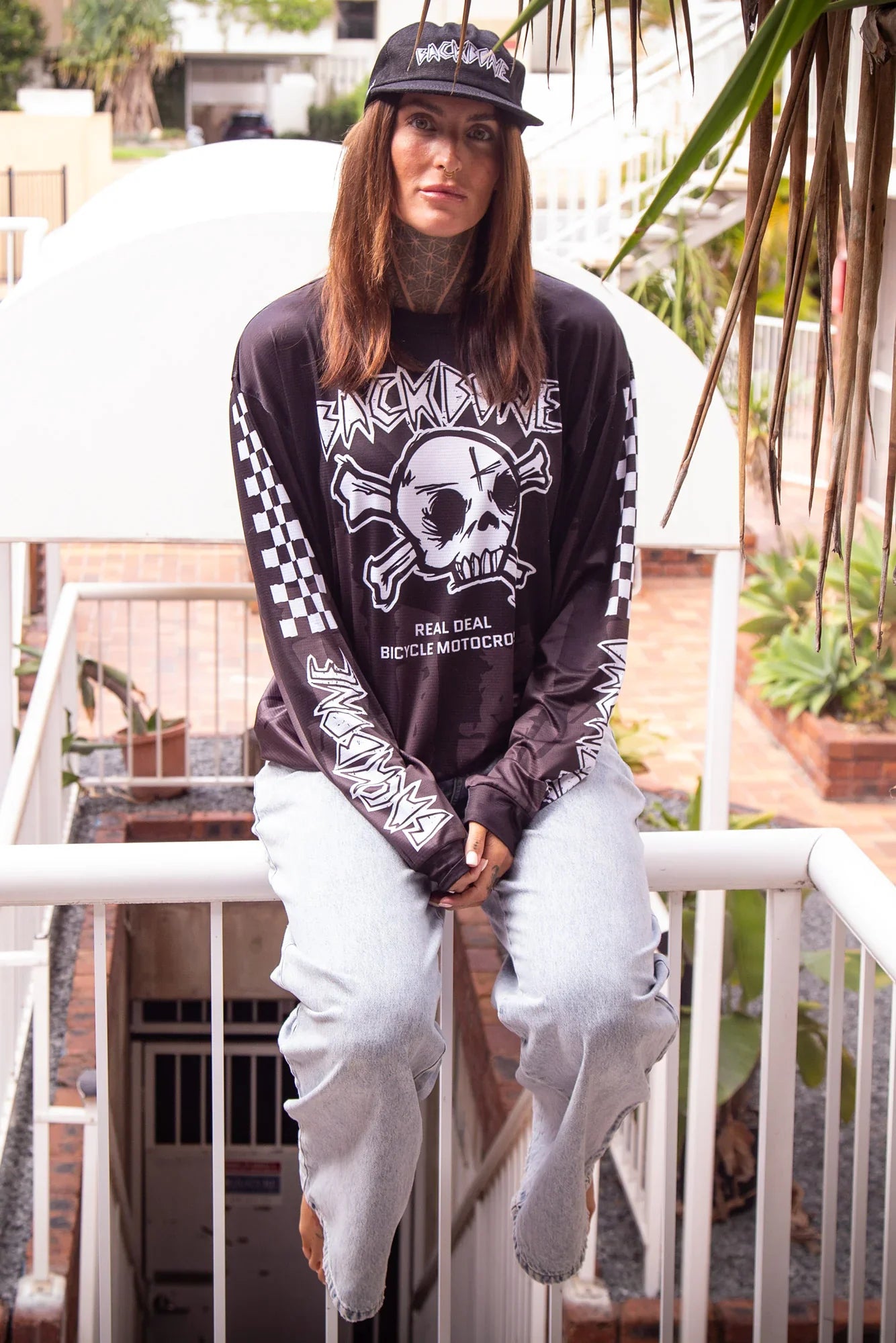 Backbone Backbone Gnar Drip Jersey Drip Tonal Black