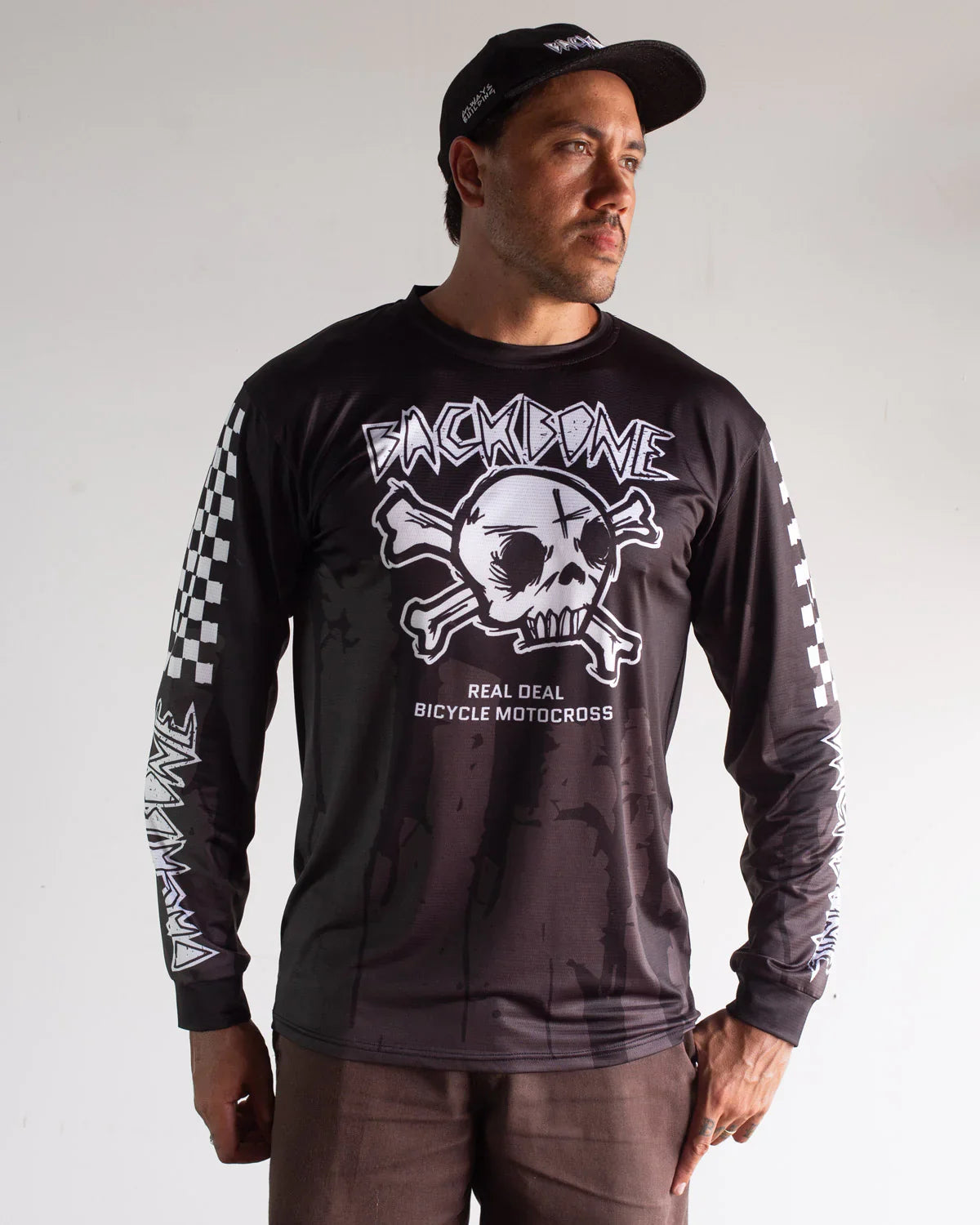 Backbone Backbone Gnar Drip Jersey Drip Tonal Black
