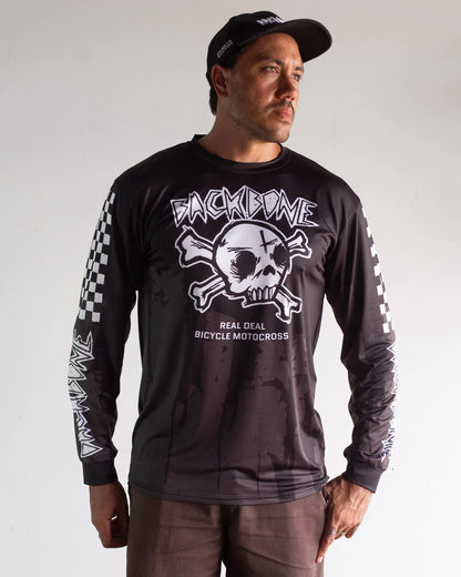 Backbone Backbone Gnar Drip Jersey Drip Tonal Black