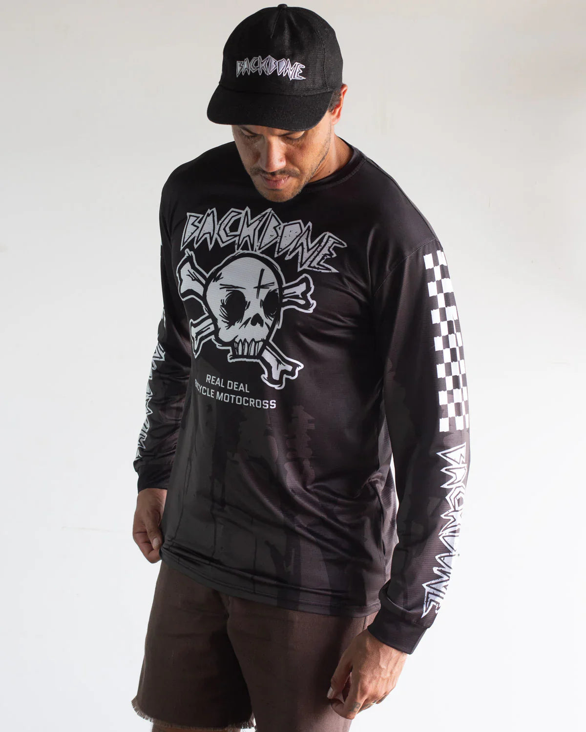 Backbone Backbone Gnar Drip Jersey Drip Tonal Black