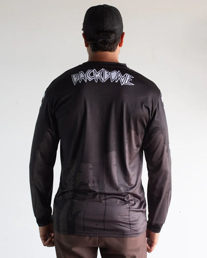 Backbone Backbone Gnar Drip Jersey Drip Tonal Black