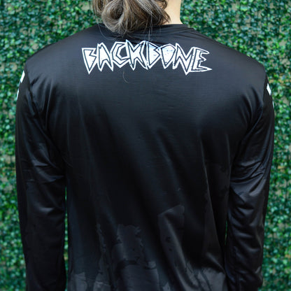 Backbone Clothing & Shoes Backbone Gnar Drip Jersey Drip Tonal Black