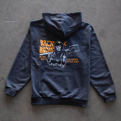 Backbone Clothing & Shoes Backbone In The Dirt Hoodie Carbon Grey