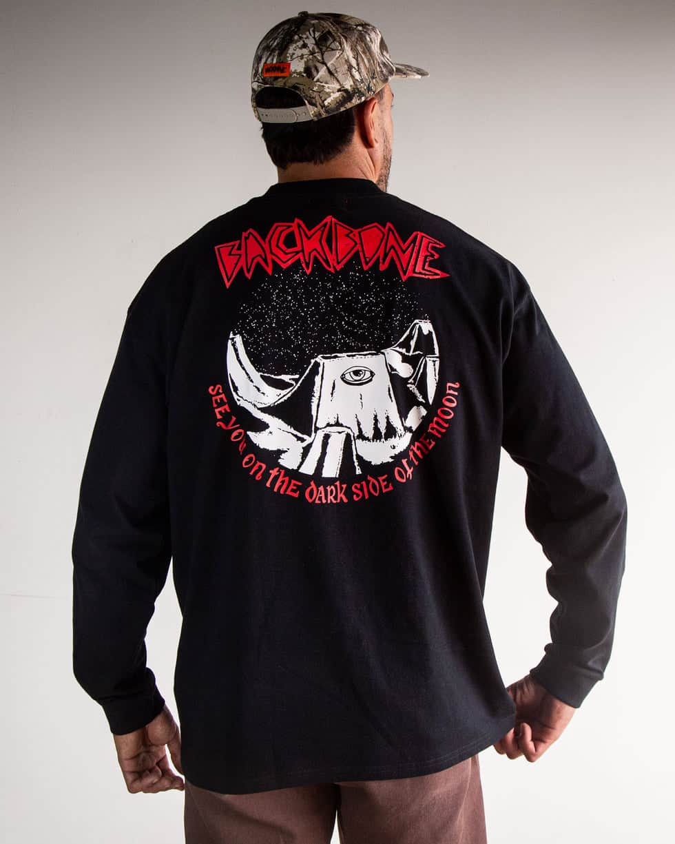 Backbone Clothing & Shoes Backbone Moon Long Sleeve T-Shirt Black