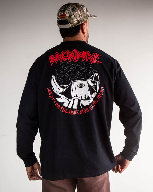 Backbone Clothing & Shoes Backbone Moon Long Sleeve T-Shirt Black