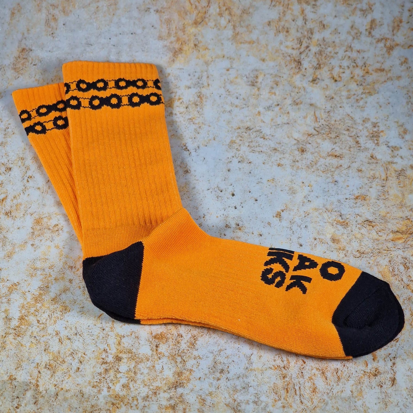 Backbone Clothing & Shoes UK 6 - 12 / Orange Backbone No Weak Link Socks