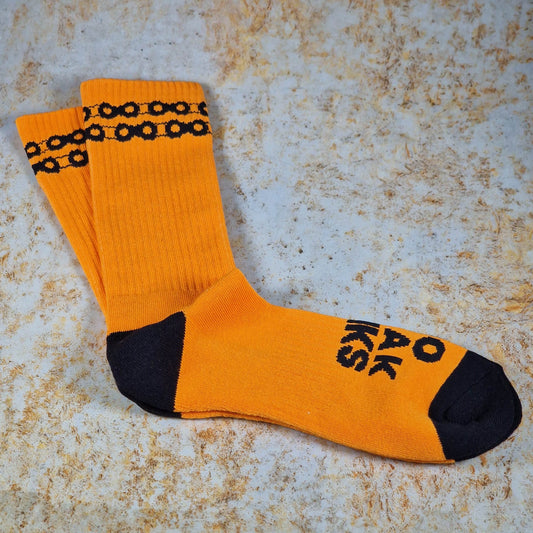 Backbone Clothing & Shoes UK 6 - 12 / Orange Backbone No Weak Link Socks