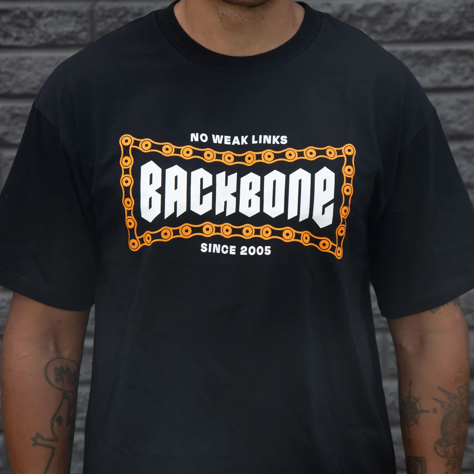 Backbone Clothing & Shoes Backbone No Weak Links T-shirt Black