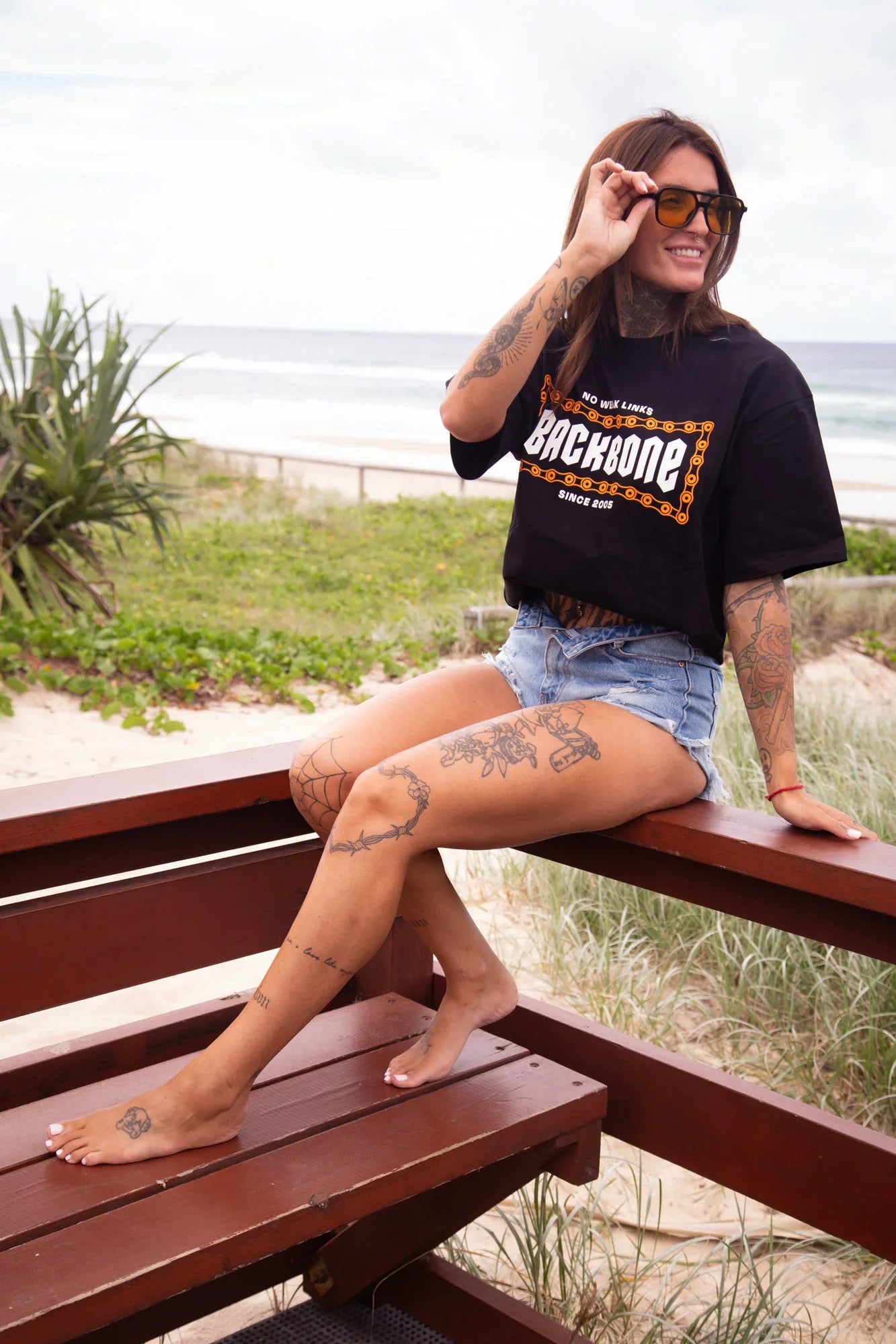Backbone Clothing & Shoes Backbone No Weak Links T-shirt Black