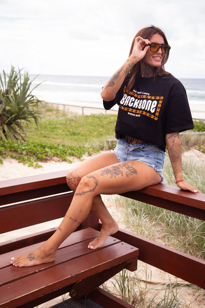 Backbone Clothing & Shoes Backbone No Weak Links T-shirt Black