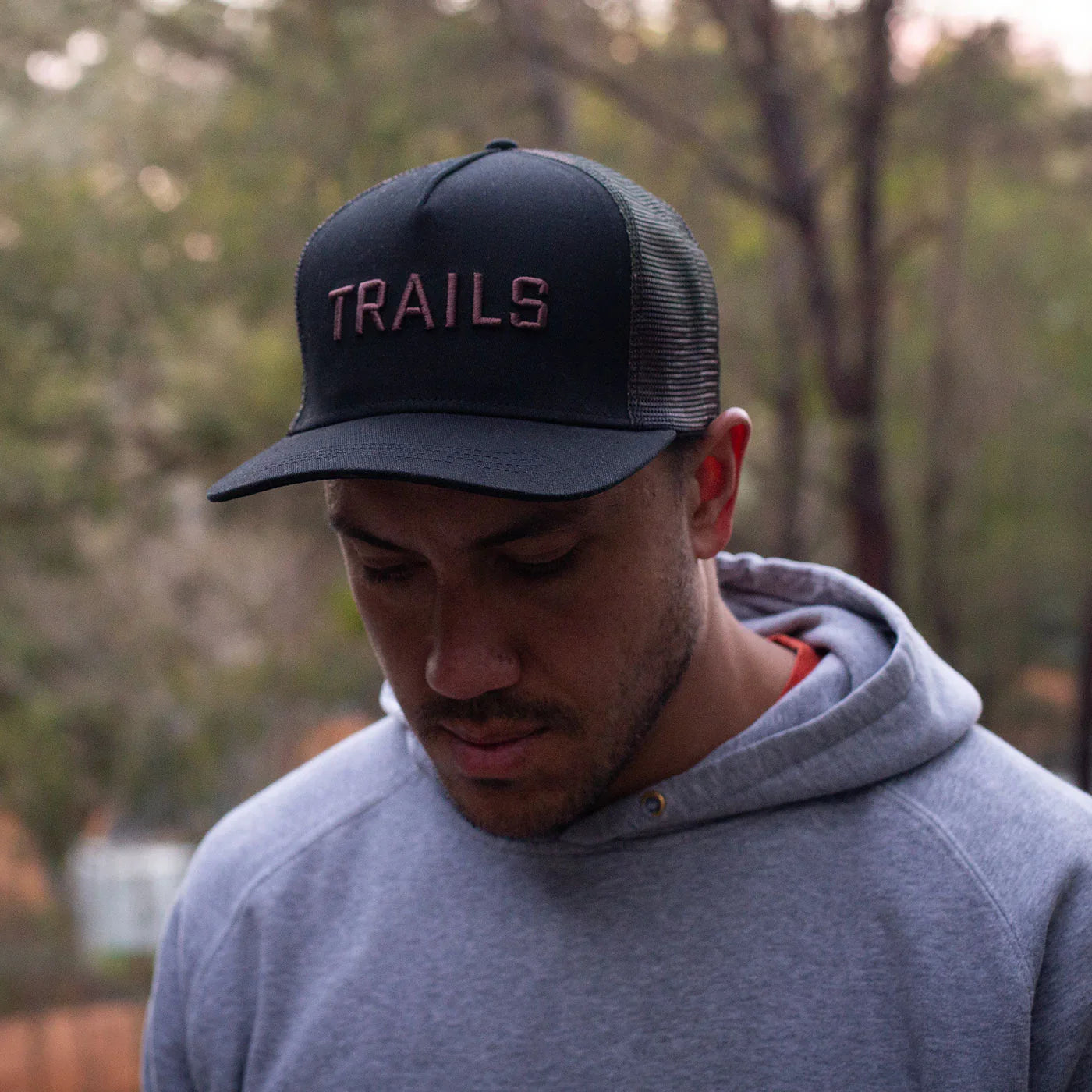 Backbone Clothing & Shoes One Size / Black Backbone Trails Trucker Cap Black