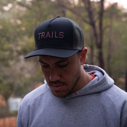 Backbone Clothing & Shoes One Size / Black Backbone Trails Trucker Cap Black
