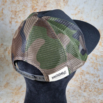 Backbone Clothing & Shoes One Size / Black Backbone Trails Trucker Cap Black