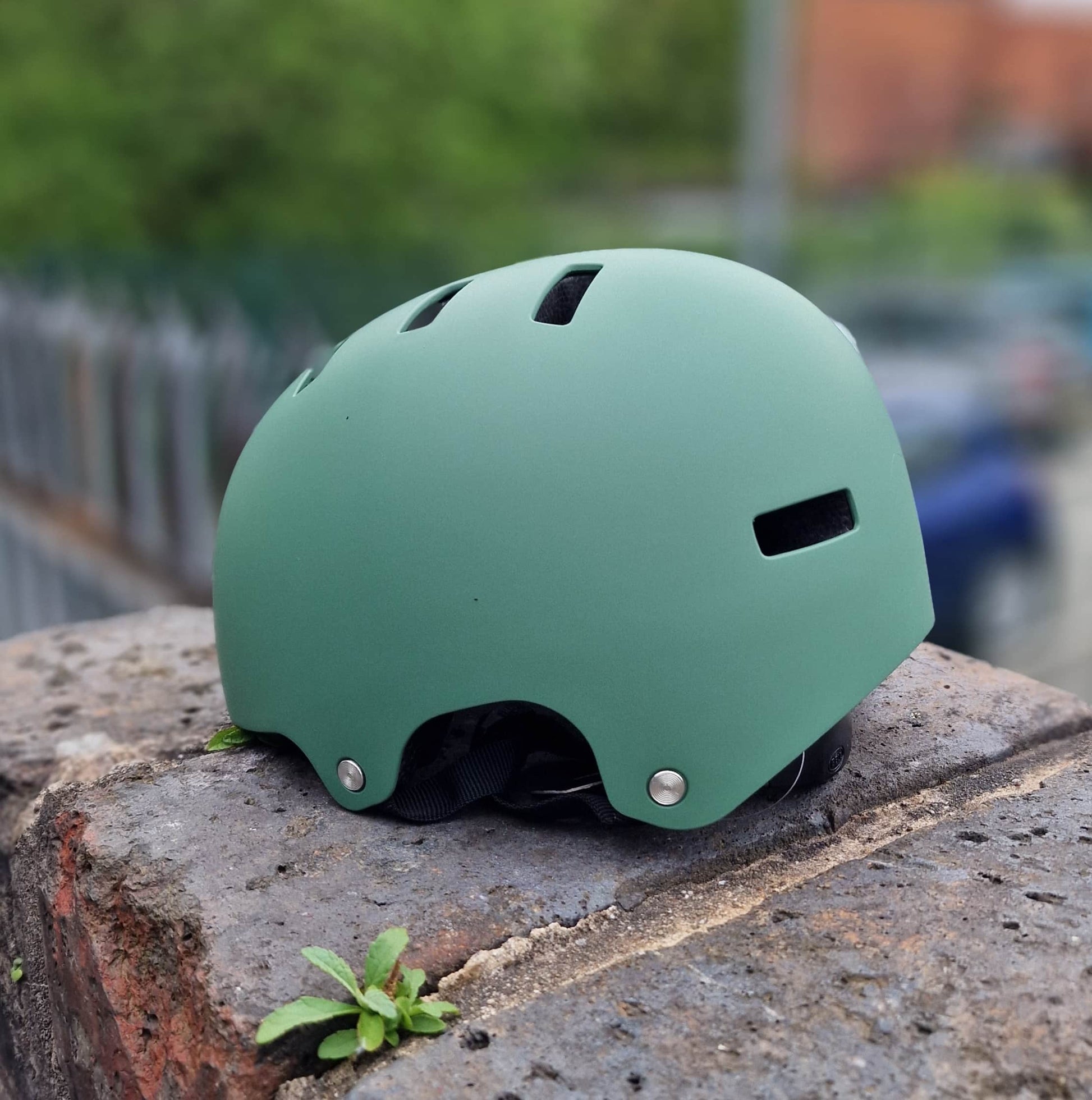 Bell Protection Bell Local Solid Skate / BMX Helmet Dark Green