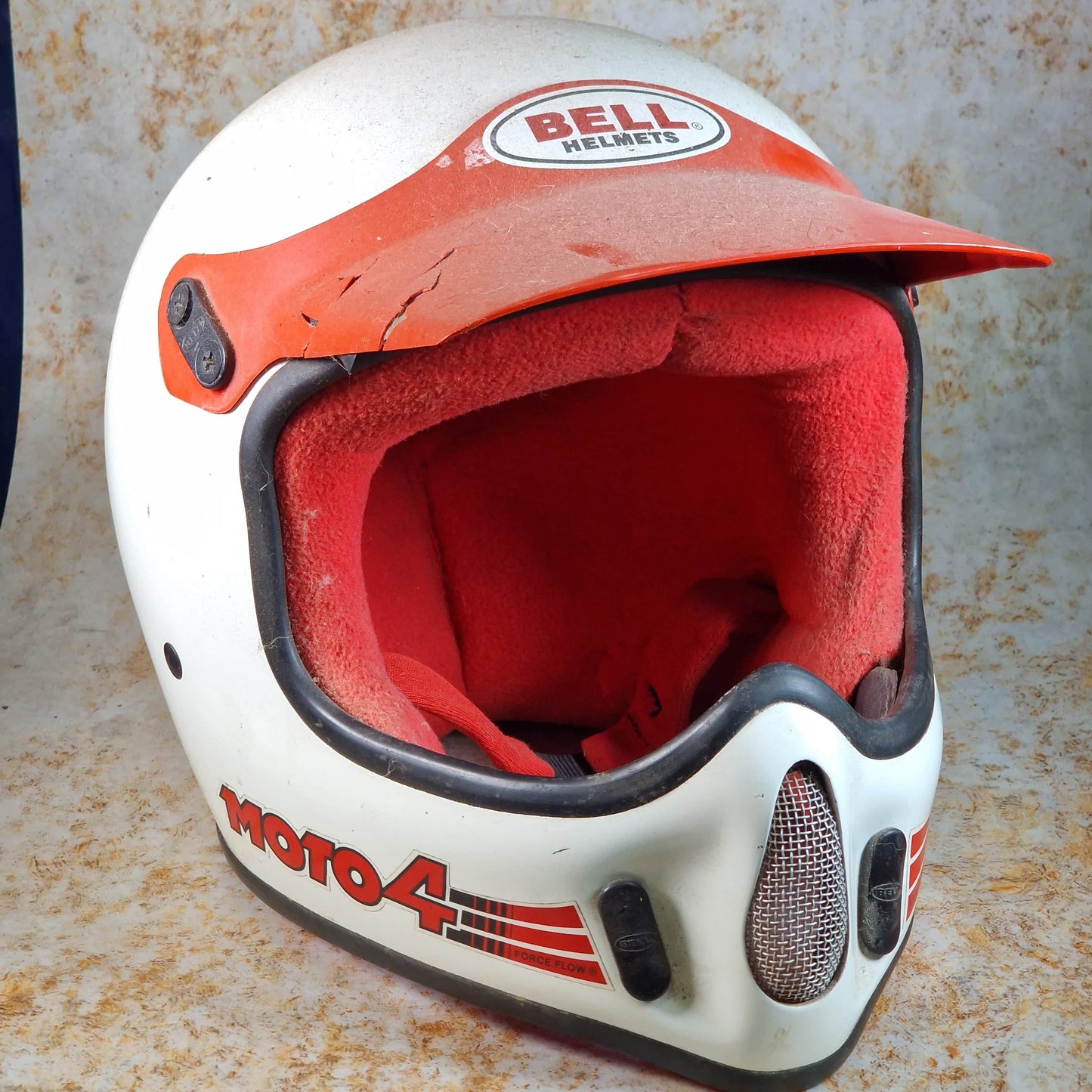Alans BMX Bell Moto 4 Helmet White