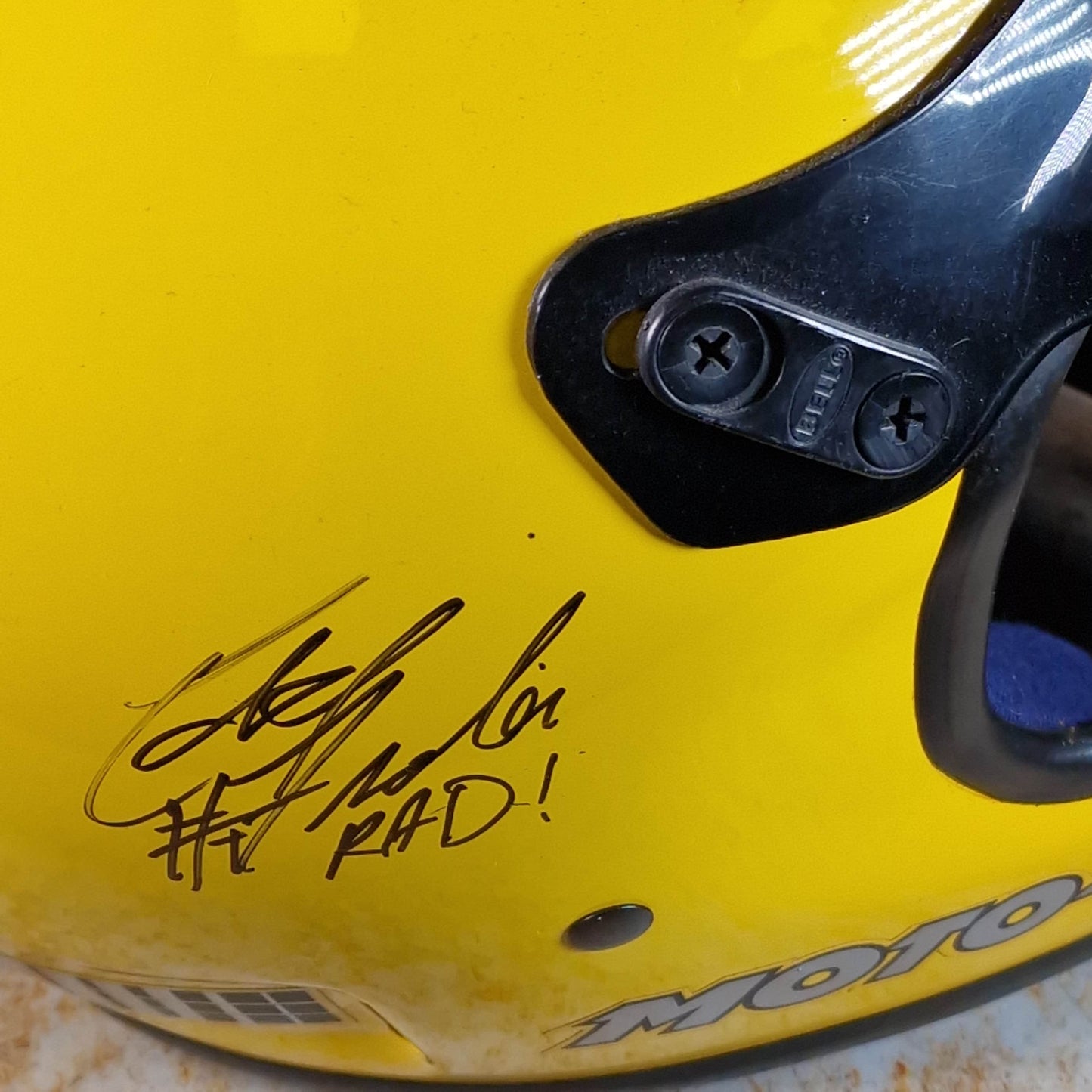 Alans BMX Bell Moto 4 Helmet Yellow