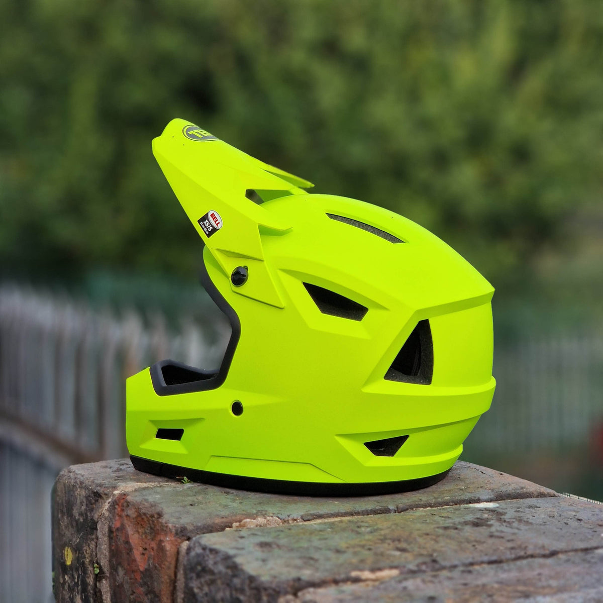 Bell BMX Racing Bell Sanction 2 Full Face Helmet Matte Fluorescent Yellow