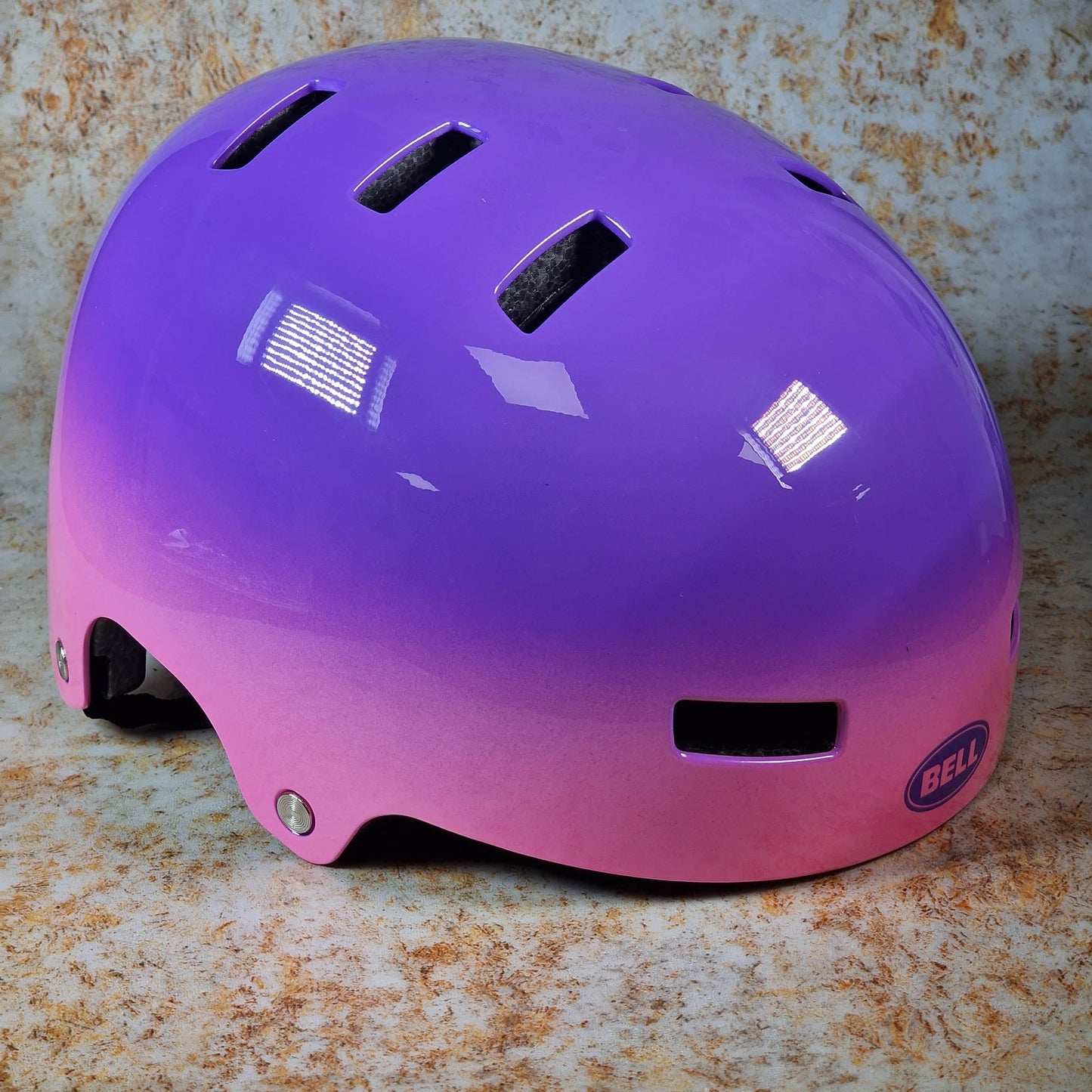 Bell Protection Bell Span Youth Skate / BMX Helmet Plunge Gloss Purple / Pink