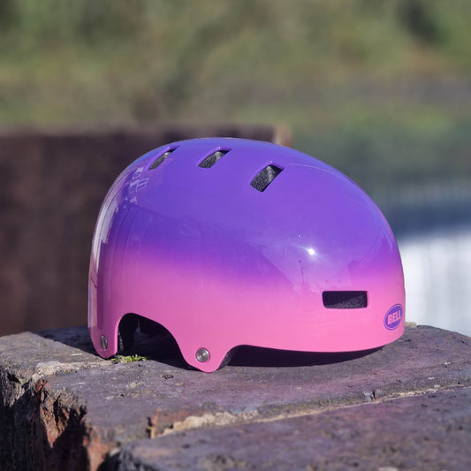 Bell Protection Bell Span Youth Skate / BMX Helmet Plunge Gloss Purple / Pink
