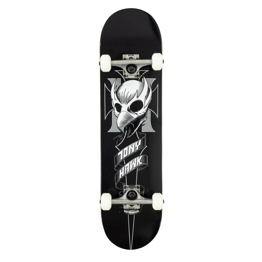 Birdhouse Skateboards Birdhouse Stage 1 Hawk Crest Black 8" Complete Skateboard