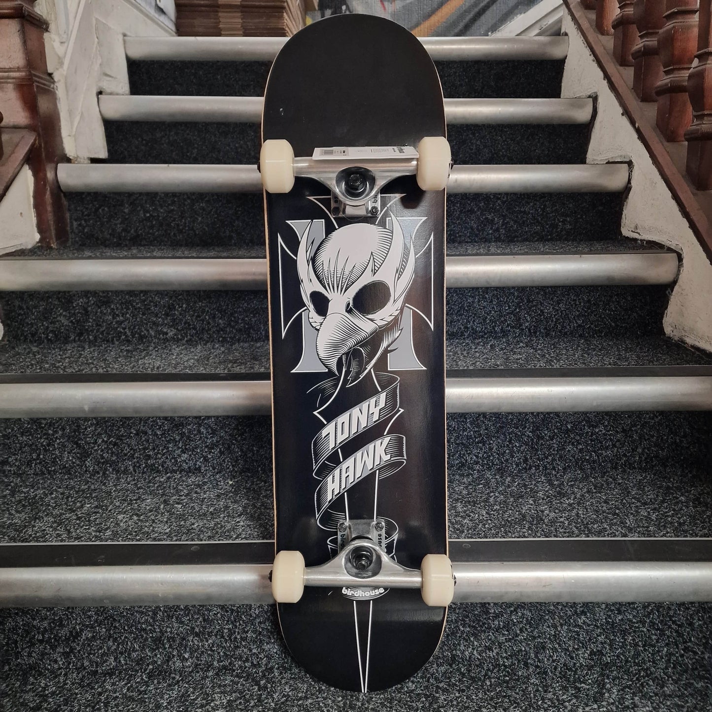 Birdhouse Skateboards Birdhouse Stage 1 Hawk Crest Black 8" Complete Skateboard