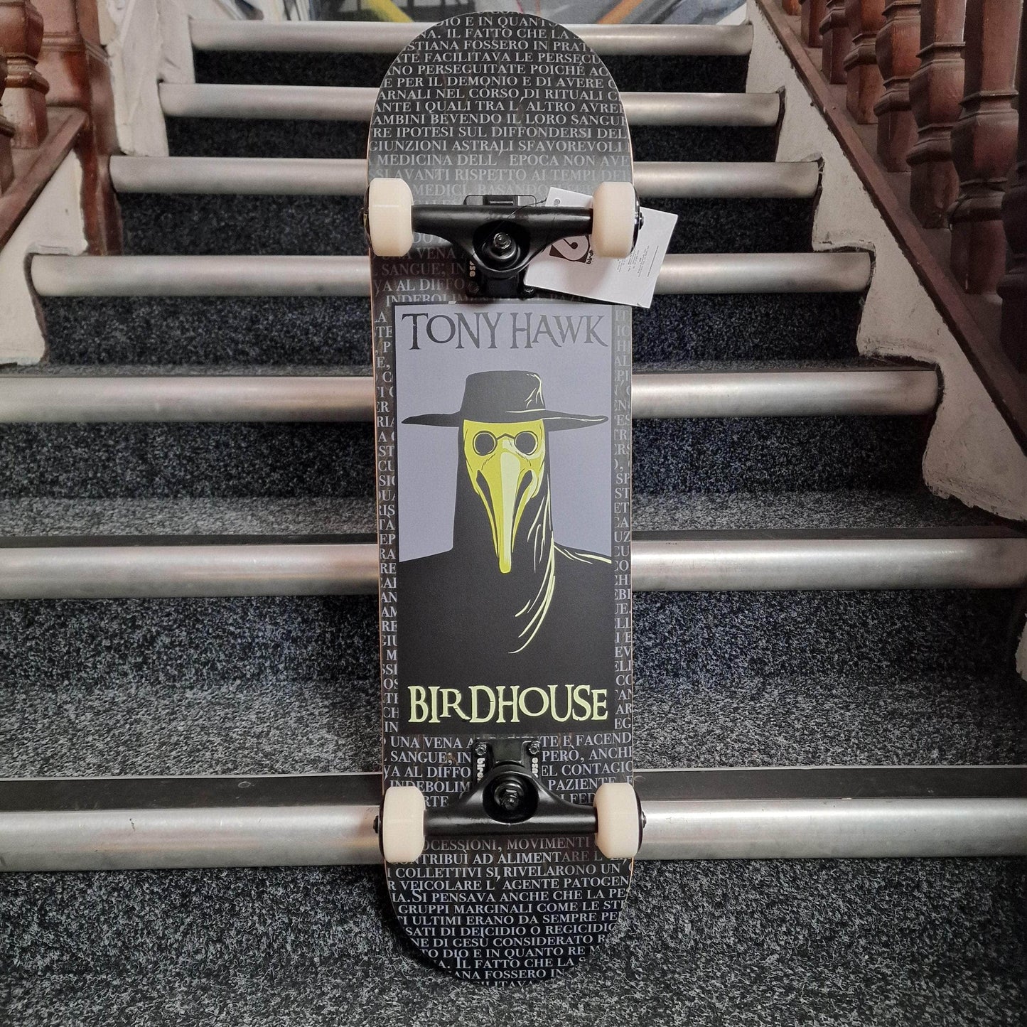Birdhouse Skateboards 8.0 / Black Birdhouse Stage 3 Hawk Plague Doctor Black 8" Complete Skateboard